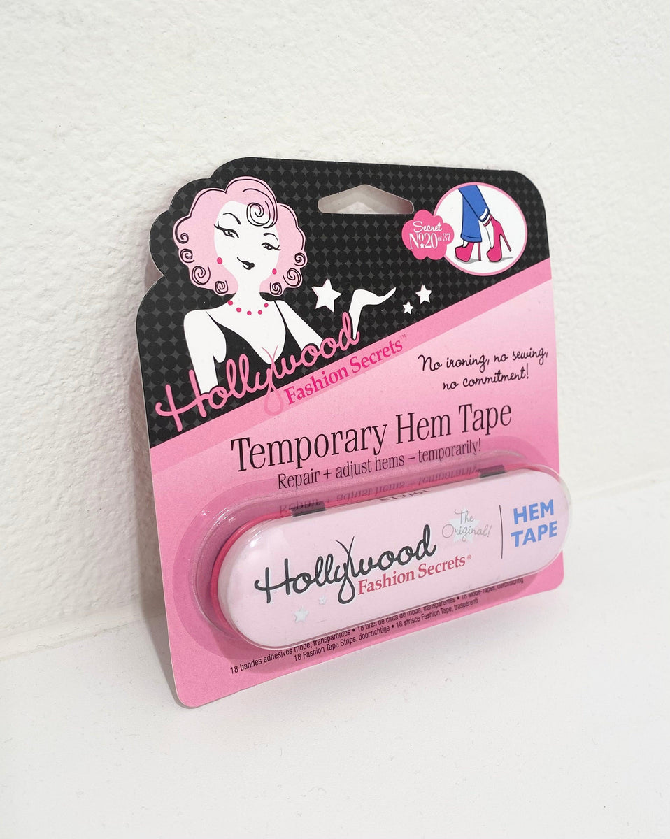 Hollywood Fashion Secrets Temporary Hem Tape, No-Sew Fabric Adhesive, 18  Strips