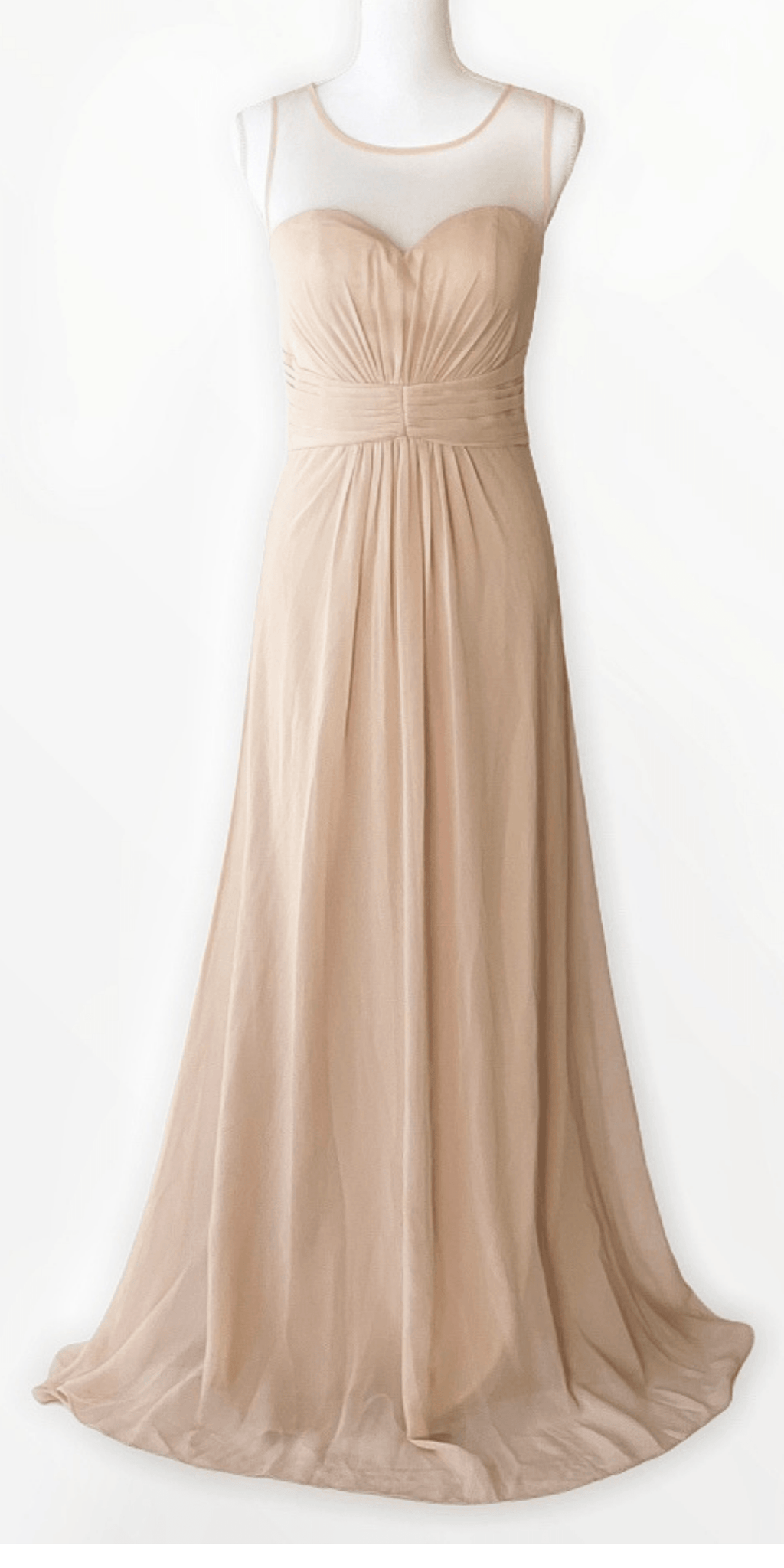 Empire Waist Long Chiffon Gown - Simply Borrowed Dresses