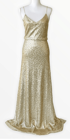 Jules Sequin Blouson Gown - Simply Borrowed Dresses