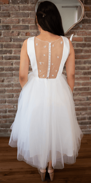 Mesh Panel Sleeveless Mini Dress - Simply Borrowed Dresses
