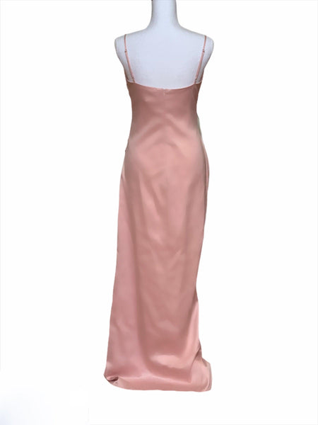 Satin Sleeveless Evening Gown - Simply Borrowed Dresses