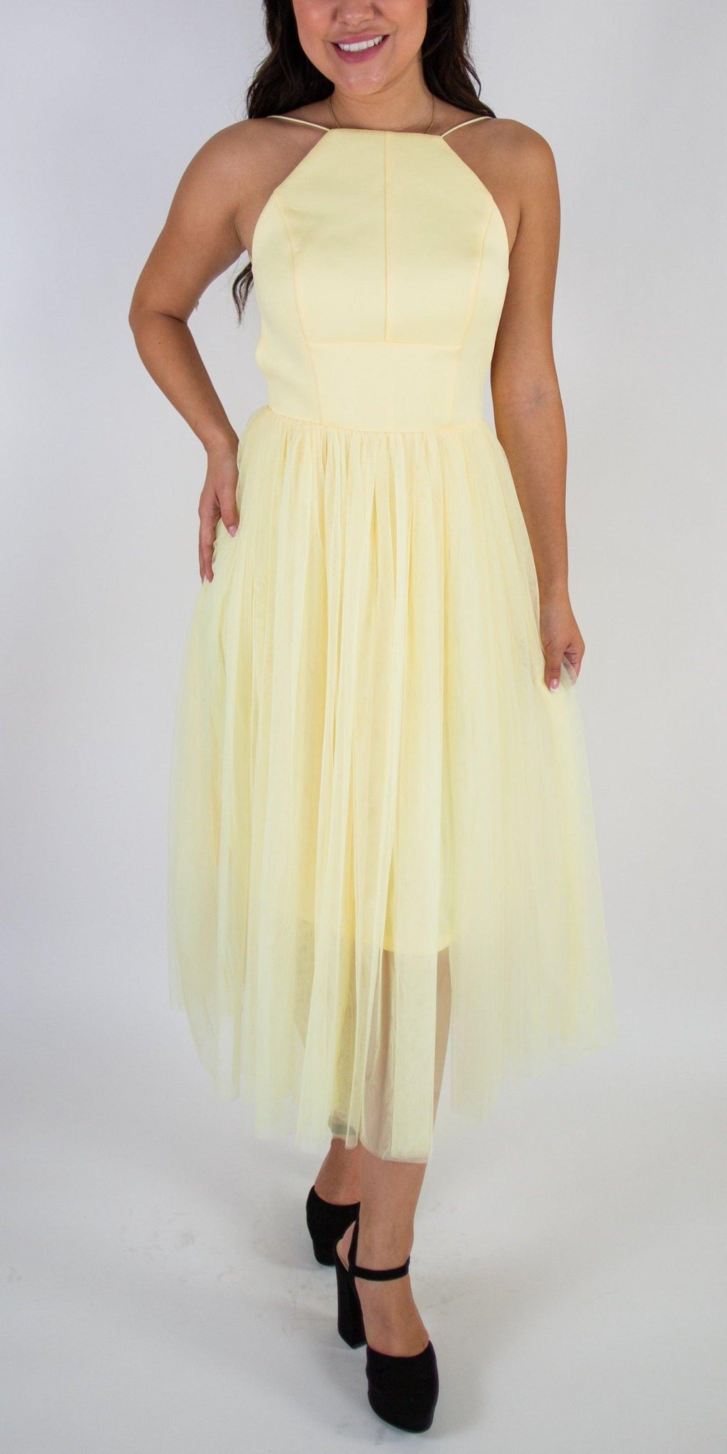 Scuba Pinny Dress - Simply Borrowed Dresses