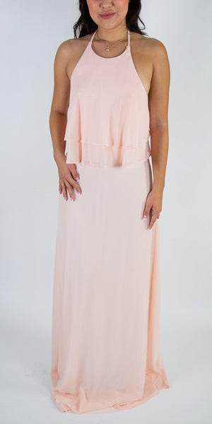 Tiered Ruffle Chiffon Dress - Simply Borrowed Dresses