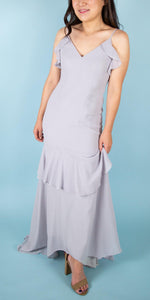 Cherish the Moment Ruffled High-Low Maxi - Simply Borrowed Dresses