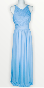 Full Length Chiffon Knit Dress - Simply Borrowed Dresses