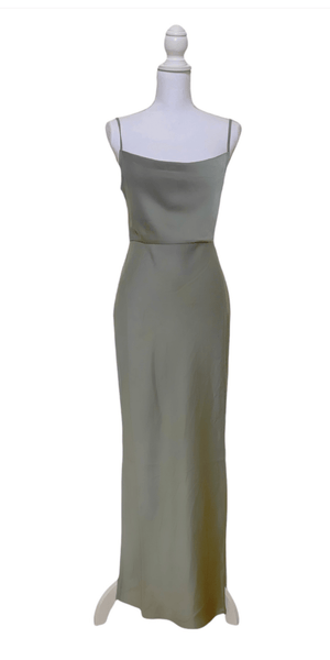 Cali Satin Charmeuse Midi Dress - Simply Borrowed Dresses