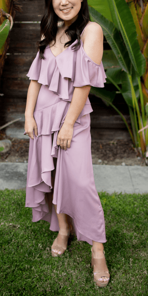 Frill Midi Dress - Simply Borrowed Dresses