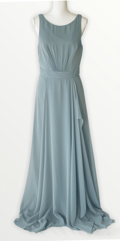 Rory Sleeveless V-Back Chiffon Gown - Simply Borrowed Dresses