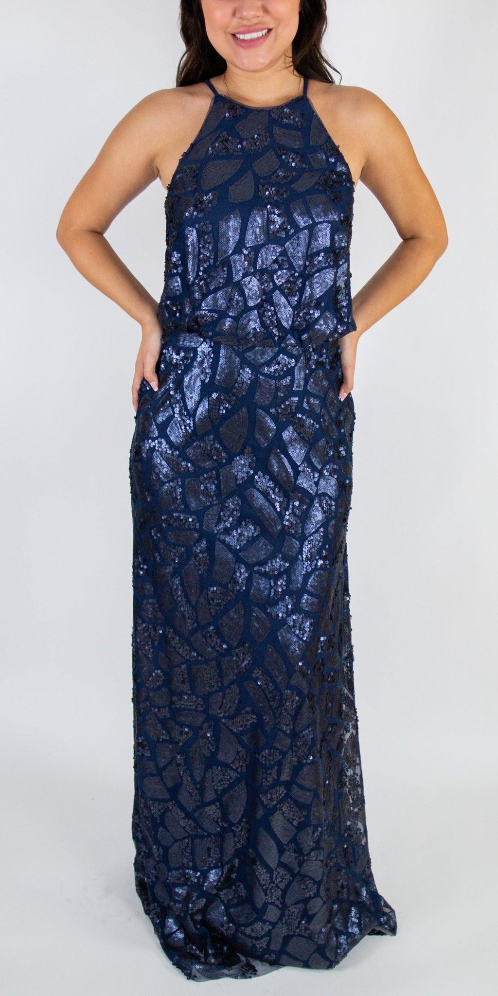 Blouson Sequin Gown - Simply Borrowed Dresses