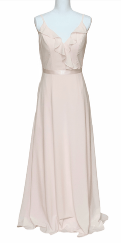 Ruffle Chiffon Strap Dress - Simply Borrowed Dresses