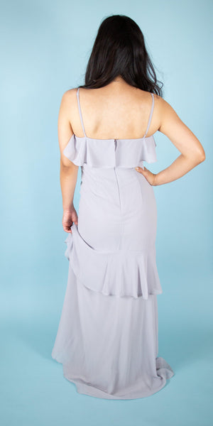 Cherish the Moment Ruffled High-Low Maxi - Simply Borrowed Dresses